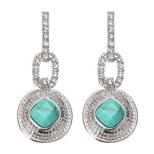 JASSY® Boho Turquoise Silver Earrings