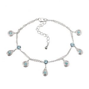 JASSY® Charming Aquamarine Anklet