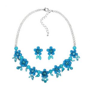 JASSY® Crystal Flower Jewelry Set