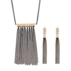 JASSY® Crystal Tassel Jewelry Set