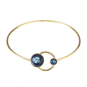 JASSY® Elegant Gold Plated Sapphire Necklace