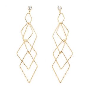 JASSY® Elegant Rhombus Chain Earrings