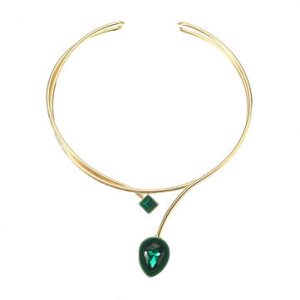 JASSY® Gold Plated Crystal Drop Choker