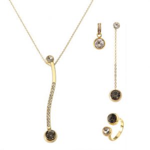 JASSY® Gold Platinum Jewelry Set