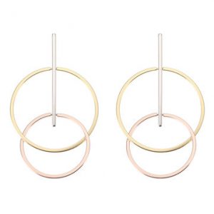 JASSY® Interlock Hoop Earrings