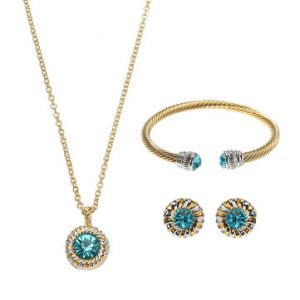 JASSY® Lucky Birthstone Jewelry Set