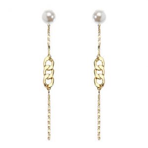 JASSY® Pearl Chain Shape Line Earrings