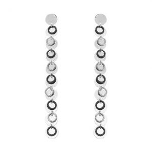 JASSY® Platinum Coin Long Earrings