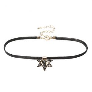 JASSY® Punk Black Choker Necklace