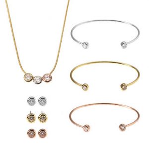 JASSY® Three Color Simple Jewelry Set