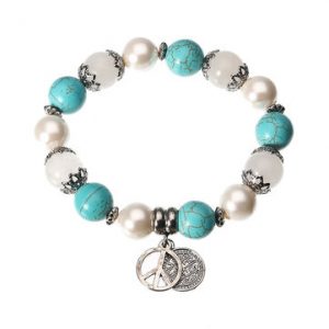 JASSY® Turquoise Pearl Bracelet