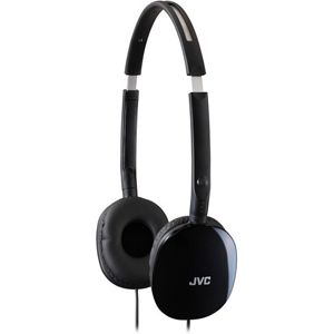 JVC Black FLATS Lightweight Folding Headphones (HAS160B)