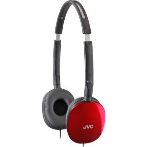 JVC FLATS Lightweight Folding Headphones (HAS160R)