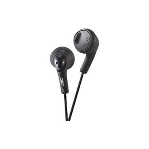 JVC HA F160-B Gumy - Headphones - ear-bud - black (HA-F160-B-K)