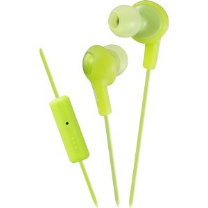 JVC HAFR6G GUMY(R) PLUS IN-EAR EARBUDS WITH REMOTE and MICROPHONE (GRE