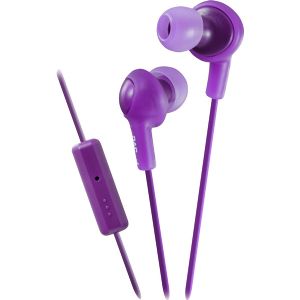 JVC HAFR6V GUMY(R) PLUS IN-EAR EARBUDS WITH REMOTE and MICROPHONE (VIO