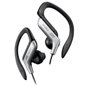 JVC Silver Ear-Clip Headphone For Light Sports With Bass Enhancement