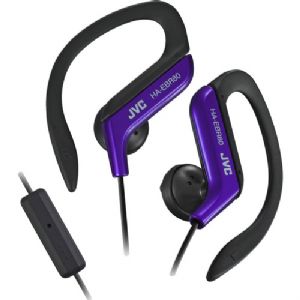 JVC Sports Ear Clip Headphones With Mic And Remote-Blue (HAEBR80A)