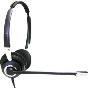 Jabra Biz 2489-825-209 2400 II QD Duo NC Wideband Balanced On-Ear Headset - Wired - Black