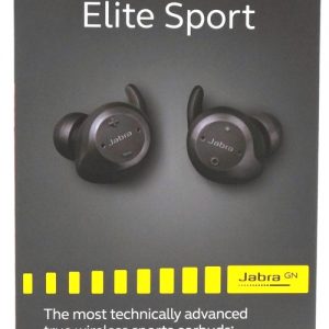 Jabra Elite Sport Earset - Stereo - Black - Wireless - Bluetooth - 32.8 ft - 16 Ohm - 20 Hz - 20 kHz - Earbud - Binaural - In-ear - Noise Canceling