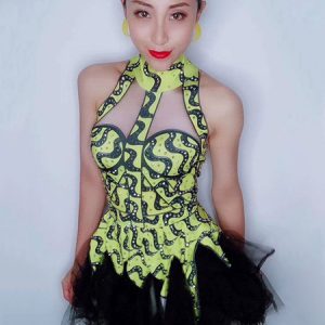 Jazz Dance Costume Women Short Tutu Dresses Halloween