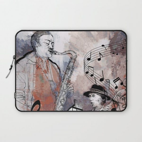 Jazz Men Computer Cover by ab Martin Digital - Laptop Sleeve - 13"