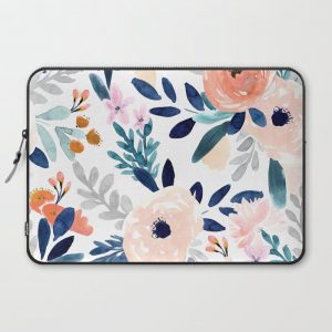 Jolene Floral Computer Cover by Crystal W Design - Laptop Sleeve - 15"