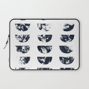 Josie Navy Blue Half Moon Abstract Computer Cover by Selwyn & Park Design Co. - Laptop Sleeve - 13"