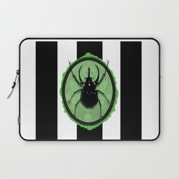 Juicy Beetle GREEN Computer Cover by Aurelio Voltaire - Laptop Sleeve - 13"