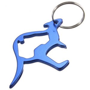 Kangaroo Shaped Bottle Opener Keyring