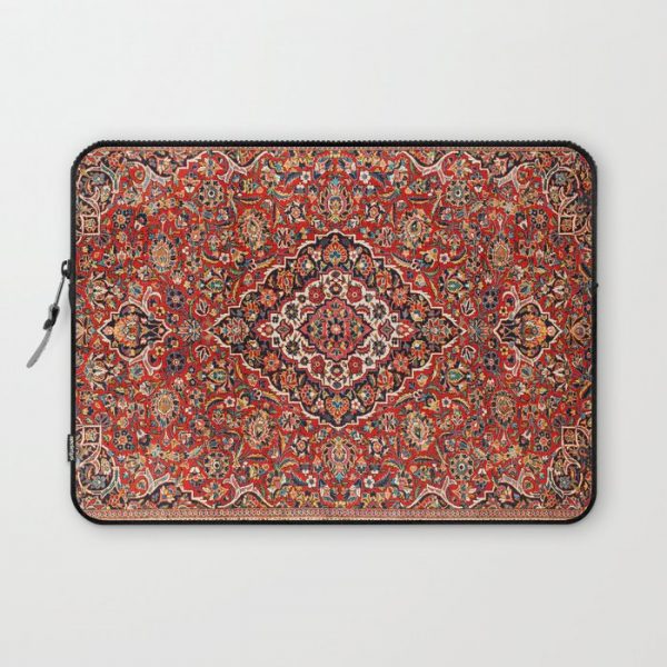 Kashan Antique Central Persian Rug Print Computer Cover by Vicky Brago-MitchellA(r) - Laptop Sleeve - 13"