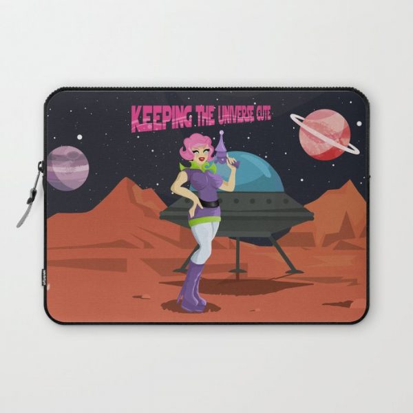 Keeping The Universe Cute One Planet At A Time Computer Cover by Little Bunny Sunshine - Laptop Sleeve - 13"