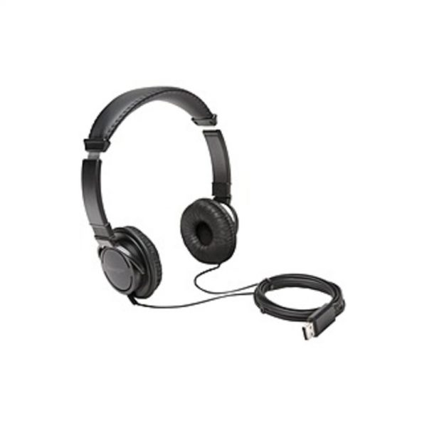 Kensington Hi-Fi USB Headphones - Stereo - USB - Wired - Over-the-head - Binaural - Circumaural - 6 ft Cable