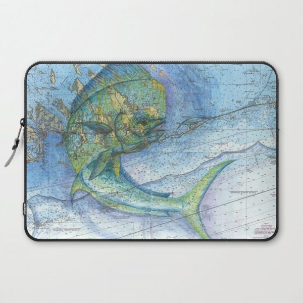 Keys Mahi Mahi Computer Cover by Carly Mejeur - Laptop Sleeve - 15"