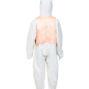 Kid Halloween Costume Easter Bunny White Jumpsuit With Waistcoat 3 Pieces Costume Set