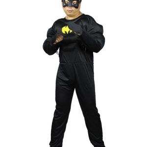 Kids Batman Cosplay Black Mask Jumpsuit 2 Piece Kids Cosplay Costumes Halloween