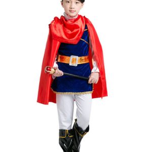 Kids' Halloween Costume Boys Red Prince Costume Set In 7 Pieces Halloween