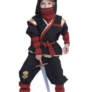 Kids Halloween Costumes Black Ninja Kid Costume Set