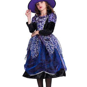 Kids Halloween Costumes Witch Kid's Dress Hat Holiday Costume Set