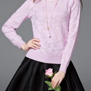 Knitted Long Sleeve H-line Long Sleeved Top