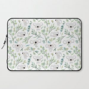 Koala and Eucalyptus Pattern Computer Cover by Freeminds - Laptop Sleeve - 15"