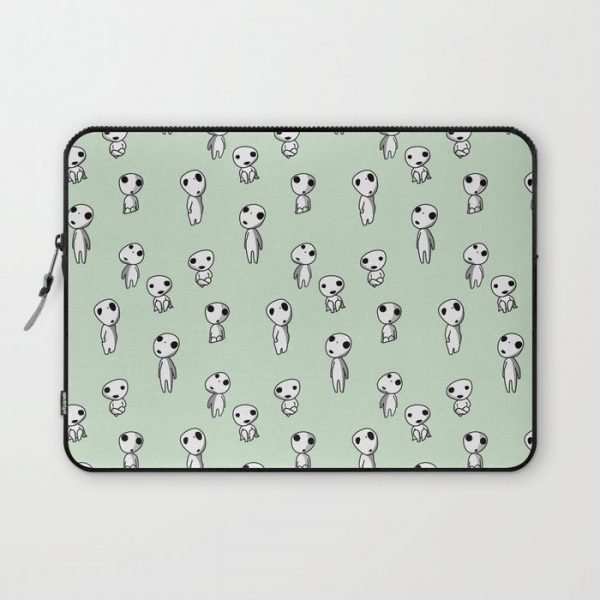 Kodama Party (Green) Computer Cover by lafrikiforja - Laptop Sleeve - 13"