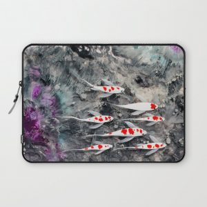 Koi Fish on Surrealism Background Computer Cover by Ti Ay - Laptop Sleeve - 13"