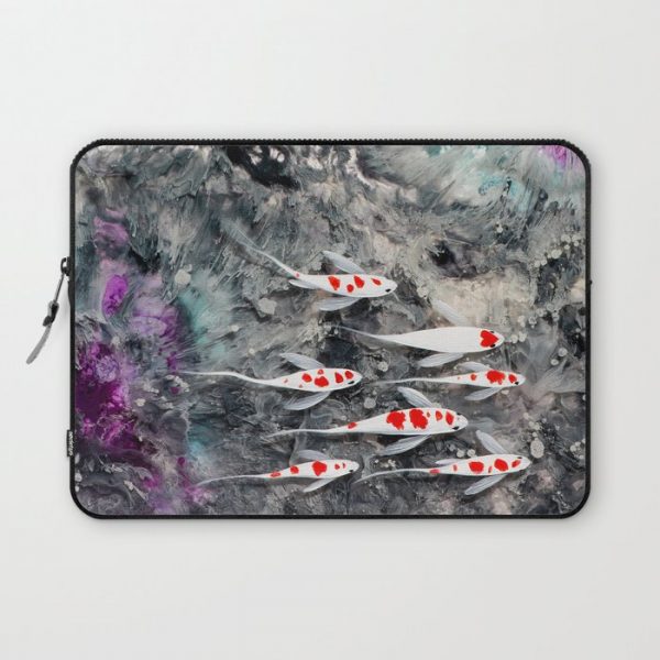 Koi Fish on Surrealism Background Computer Cover by Ti Ay - Laptop Sleeve - 13"