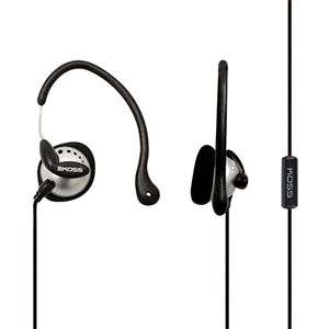 Koss Black / Silver Ultra Lightweight Sport Ear-Clip Headphones (KSC2