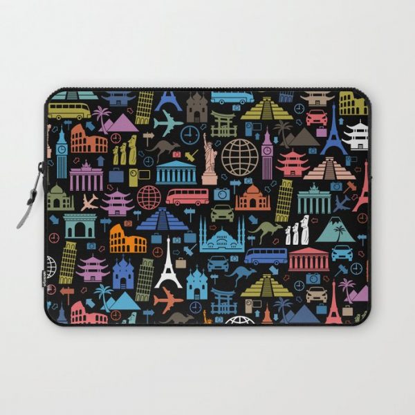 LET'S TRAVEL AROUND THE WORLD!!! Computer Cover by d.ts - Laptop Sleeve - 13"