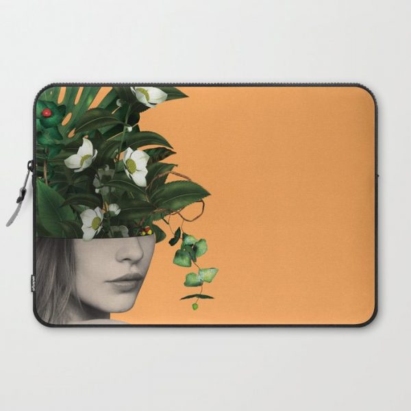 Lady Flowers Vlll Computer Cover by linco7n - Laptop Sleeve - 15"