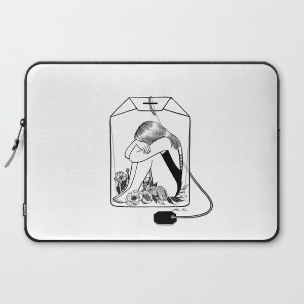 Lady Grey Tea Computer Cover by Henn Kim - Laptop Sleeve - 15"