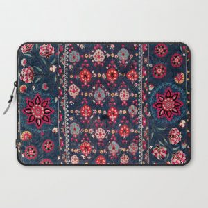 Lakai Suzani Shakhrisyabz Uzbek Embroidery Print Computer Cover by Vicky Brago-MitchellA(r) - Laptop Sleeve - 15"