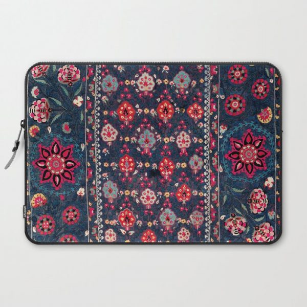 Lakai Suzani Shakhrisyabz Uzbek Embroidery Print Computer Cover by Vicky Brago-MitchellA(r) - Laptop Sleeve - 15"